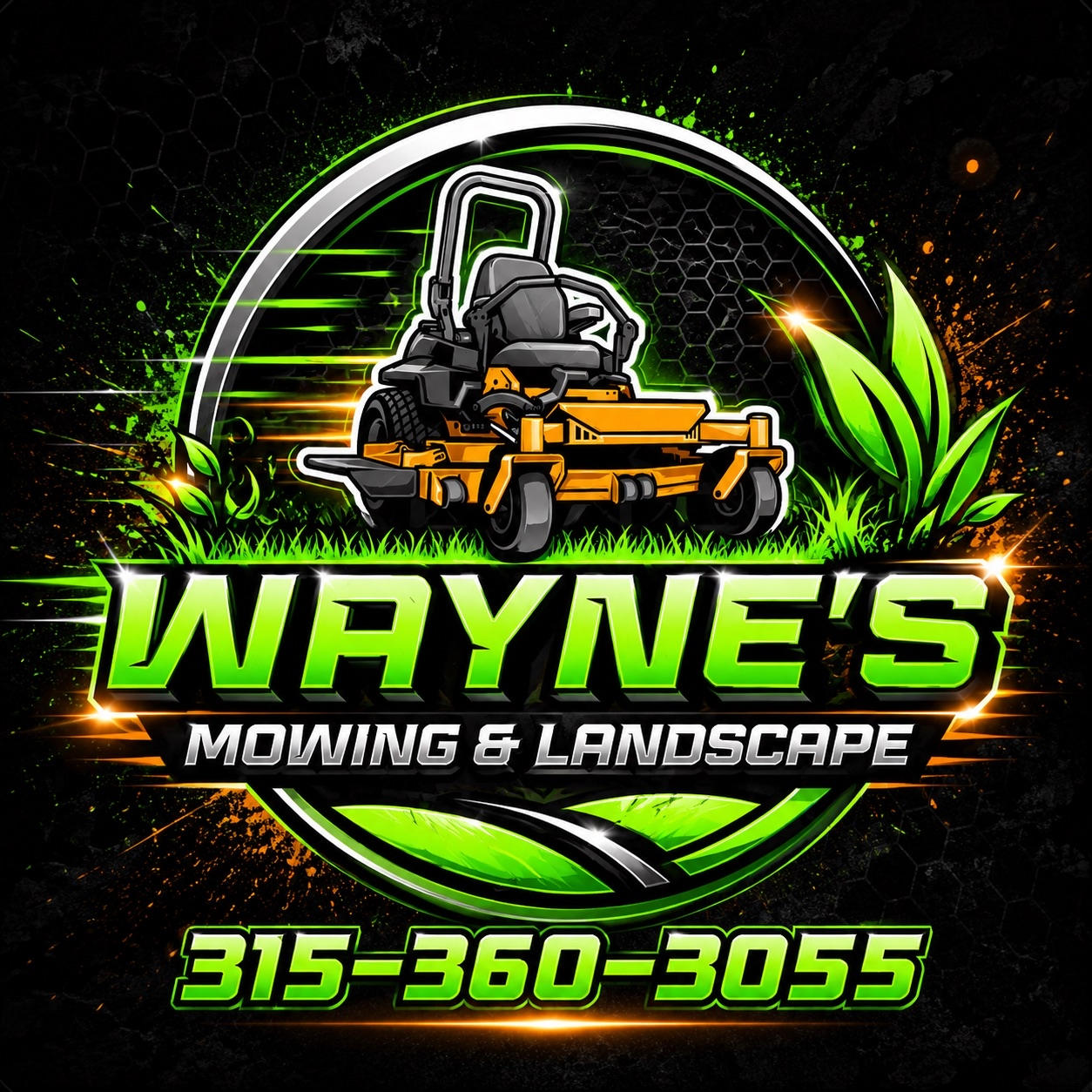 Wayne's Mowing & Landscape logo